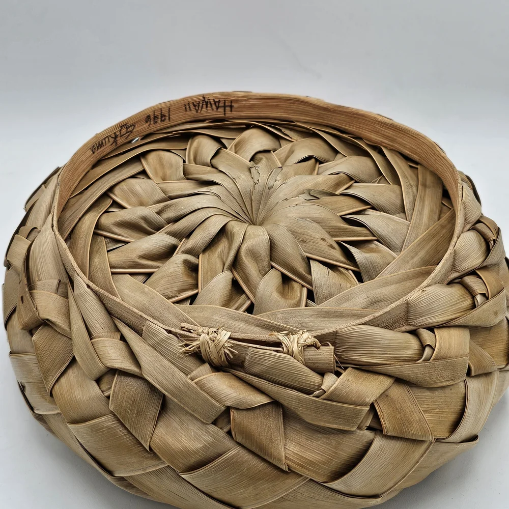 Handwoven Palm Leaf Basket